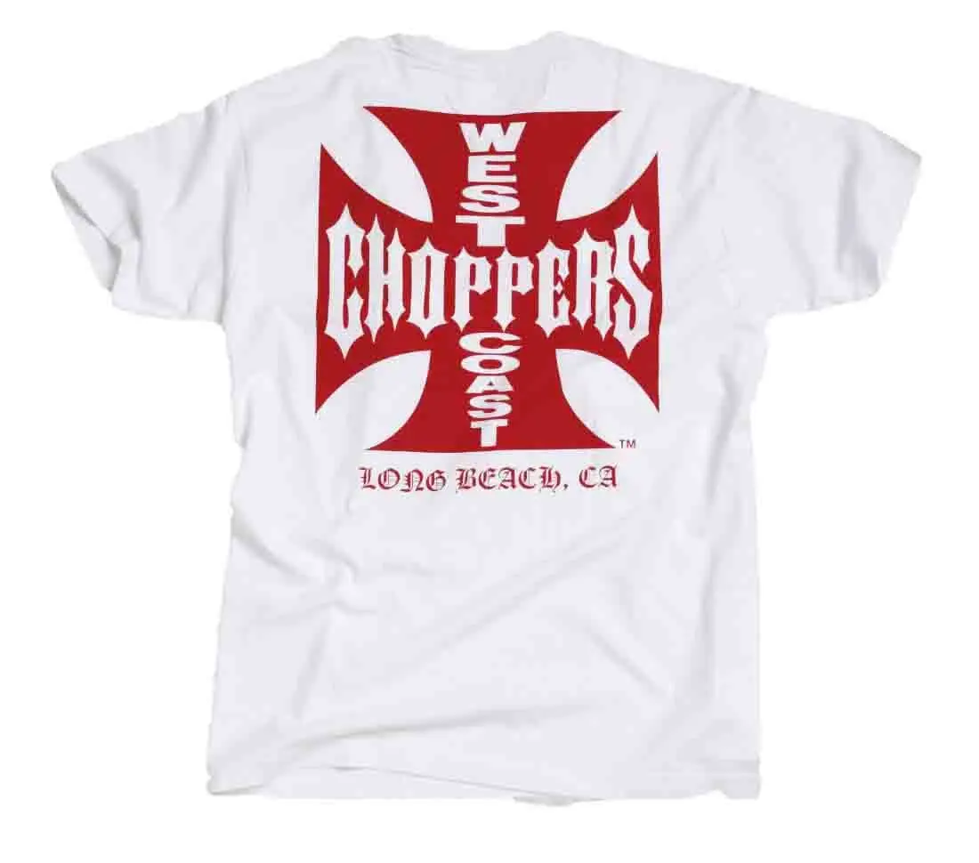 West Coast Choppers Og Classic Tee - White Red 1