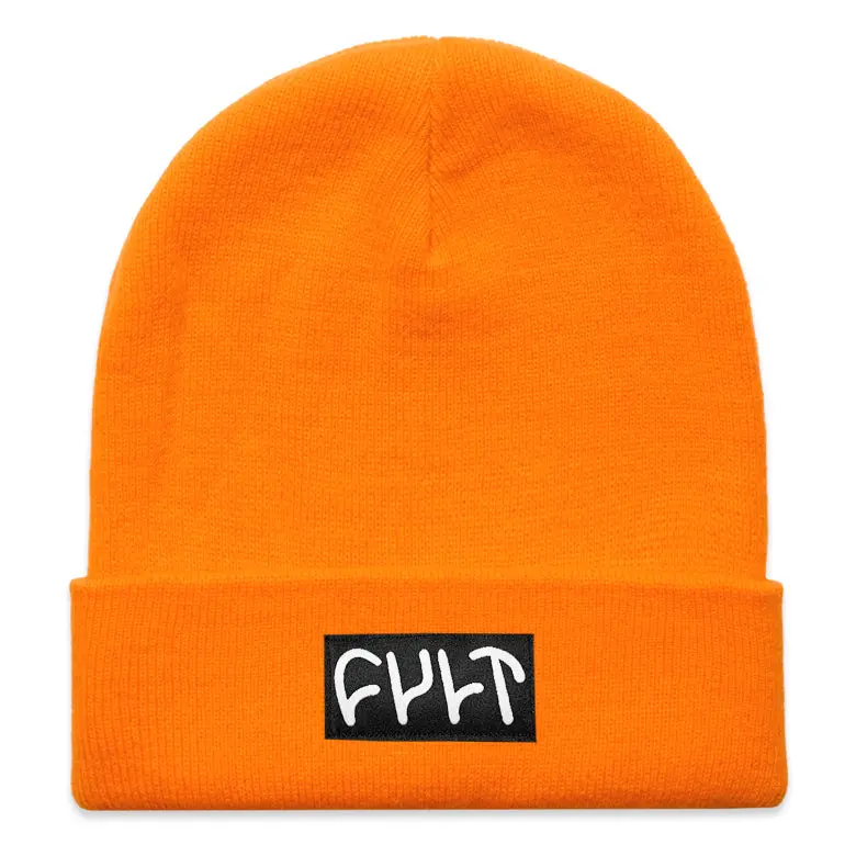 Witness Beanie / Tight Knit Safety Orange 1