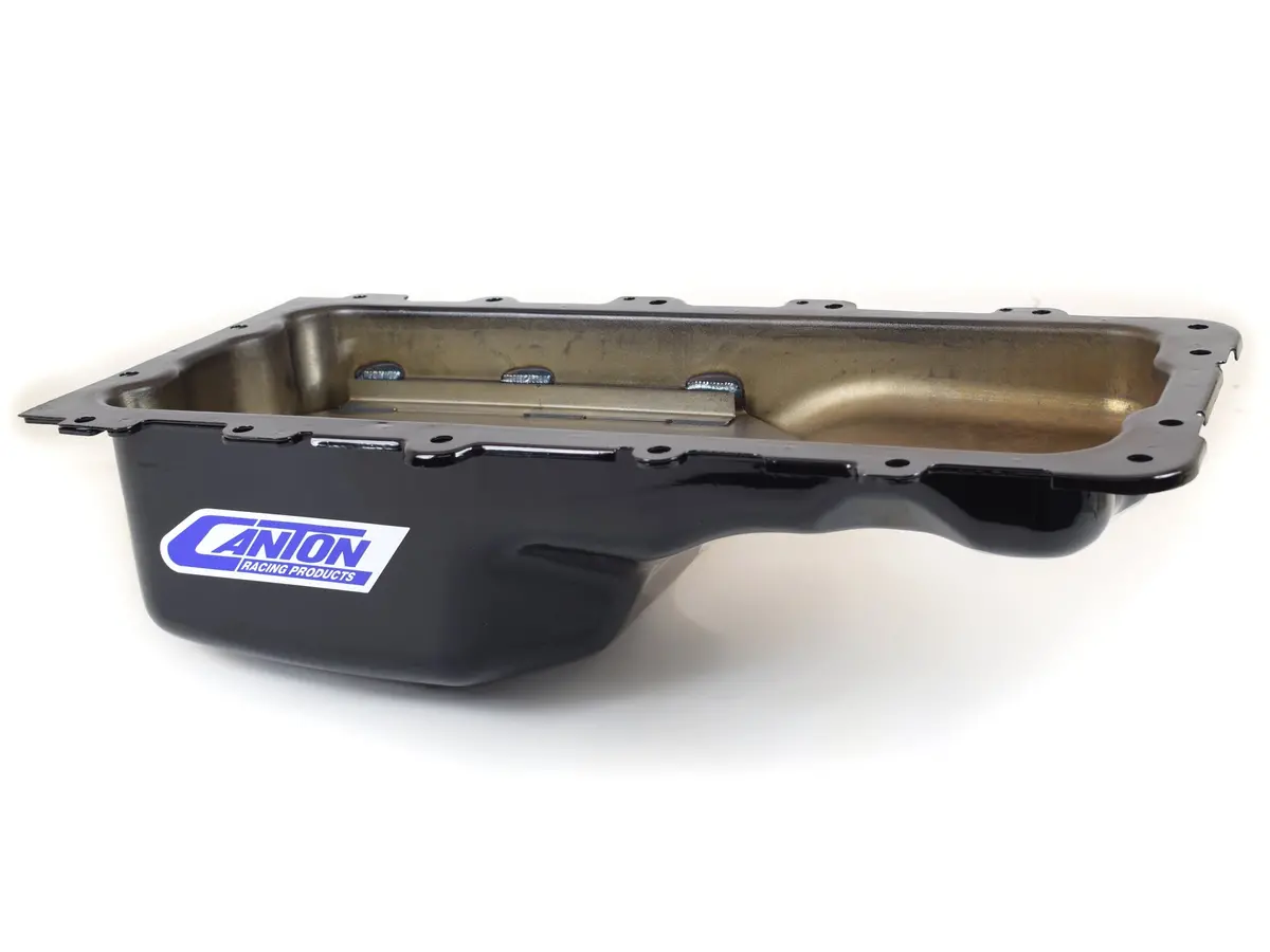 Canton Rear-Sump Drag & Road Race Oil Pan For Ford 4.6L & 5.4L Engines – Stock Eliminator, Black 1