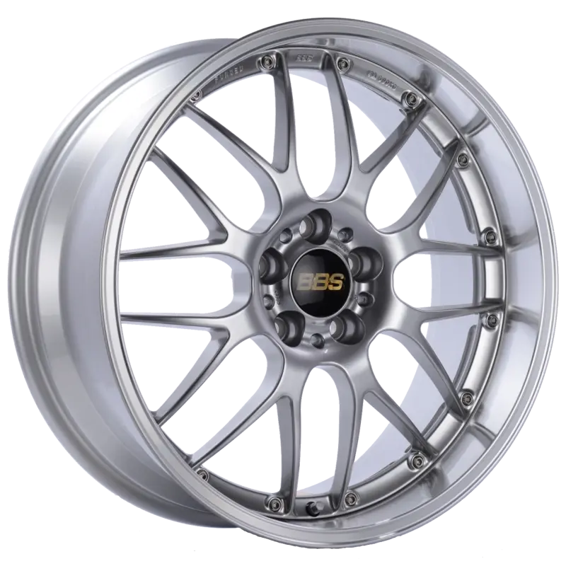 Bbs Rs-Gt 20X8.5 Inch 5X120Mm Et15 Alloy Wheel – Diamond Silver Face With Diamond-Cut Lip, Requires Pfs/Clip Kit 1