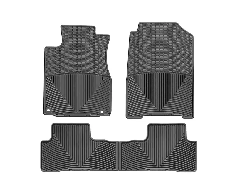 Wt Rubber Rear Floor Mats – Durable Black Trim 1