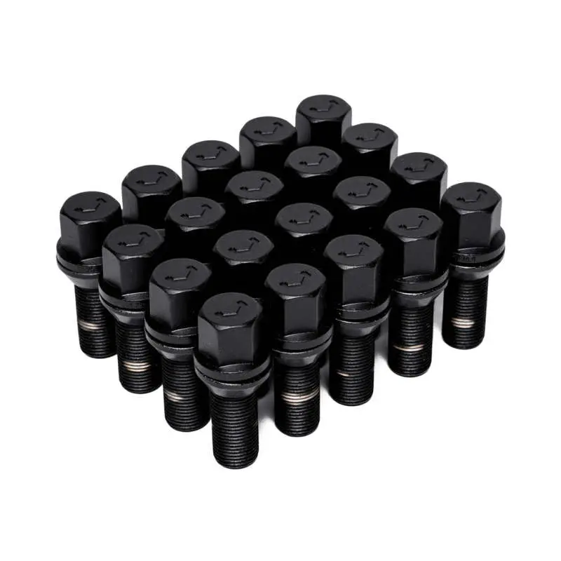 Vossen Black Lug Bolts – M14X1.5, 30Mm Length, 17Mm Hex, Cone Seat, Pack Of 20 1