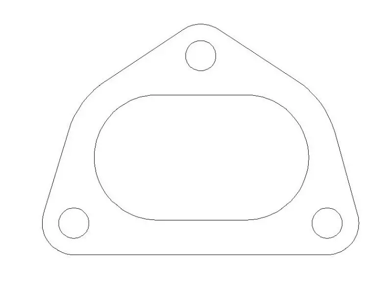 Cometic Exhaust Header Gasket – Ford/Cosworth Bda 3-Bolt, .064" Thick, Am Material 1