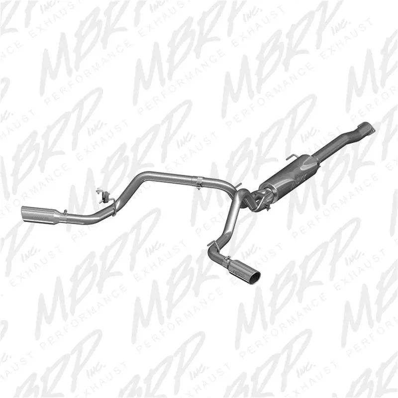 Mbrp Aluminized Dual-Split Exit Cat-Back Exhaust System For 2016 Toyota Tacoma 3.5L 1
