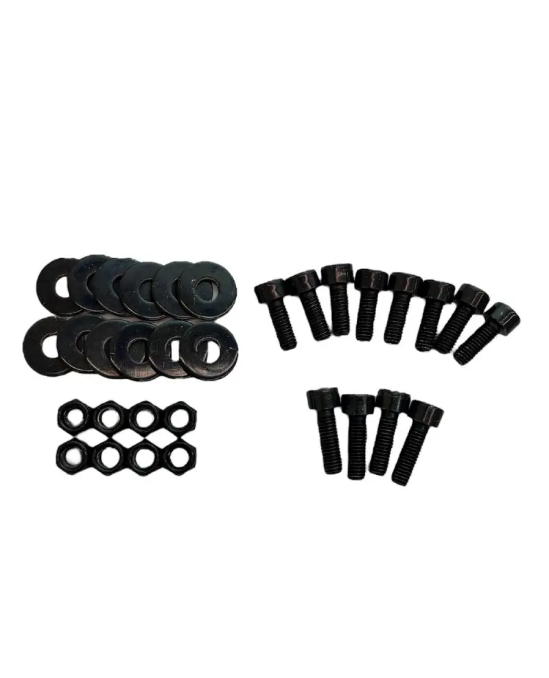 Sparco Black Zinc Side-Mount Seat Spacer Hardware Kit 1