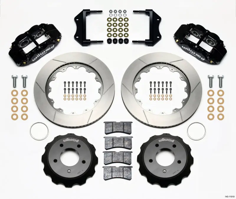 Wilwood Narrow Superlite 6R Front Hat Kit – 14.00" Rotor Compatible, Fits 1984–1987 Corvette C4 1