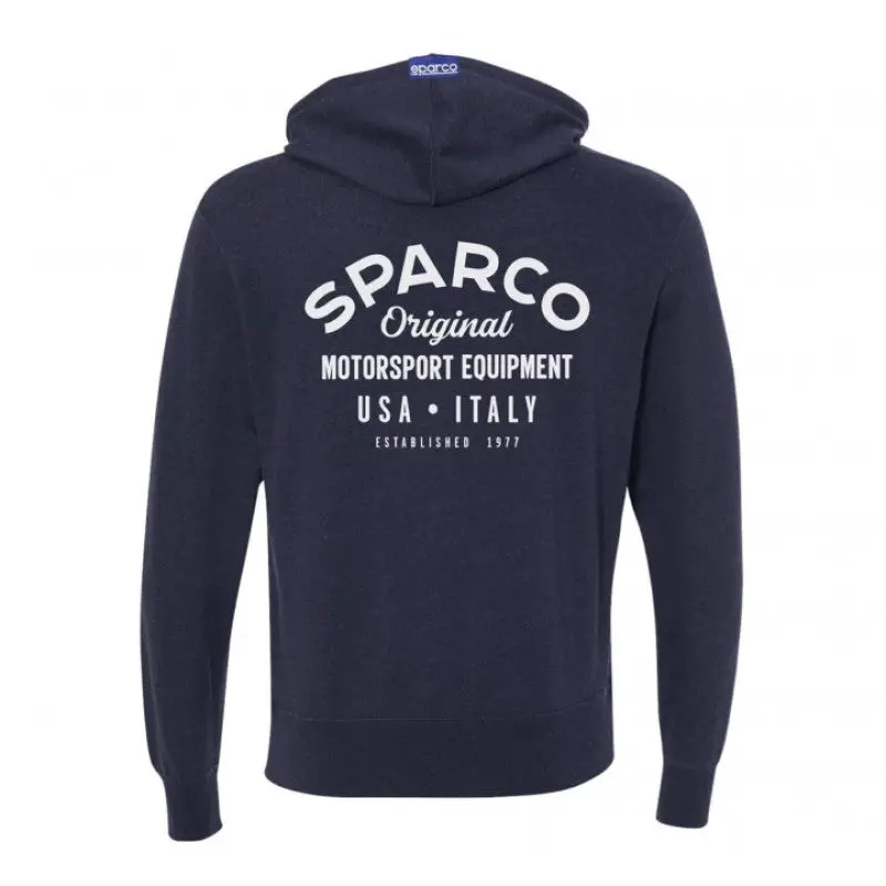 Sparco Zip Garage Sweatshirt – Navy, Medium 1