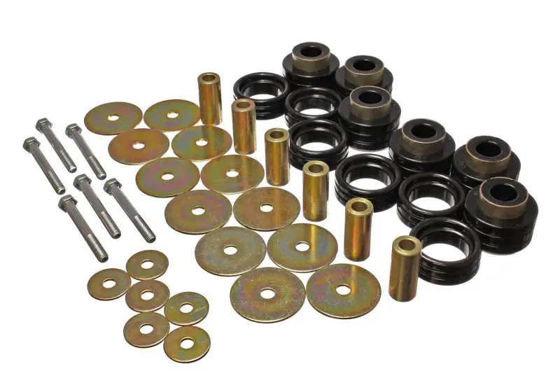 Energy Suspension Black Polyurethane Body Mount Kit With Installation Hardware 1