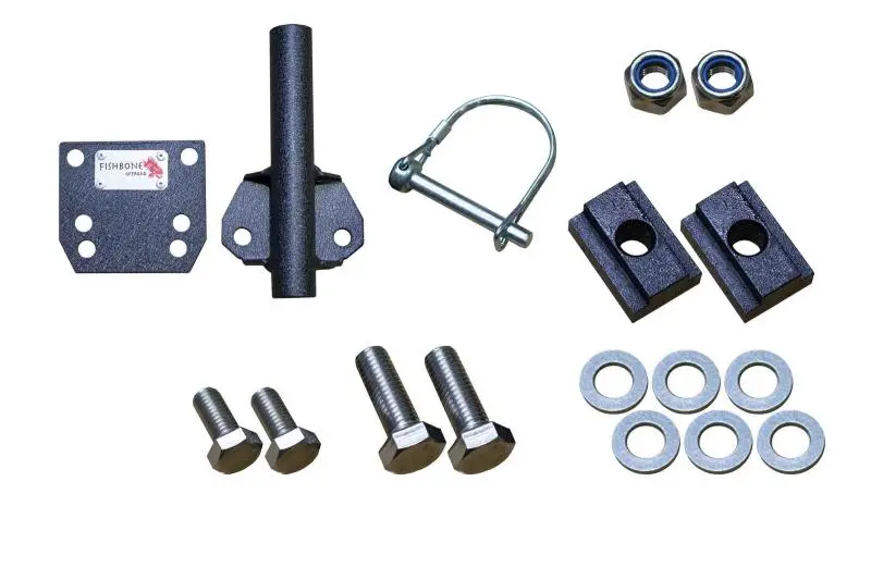 Fishbone Offroad Adjustable Bed Rail Flag Mount For Truck Beds 1