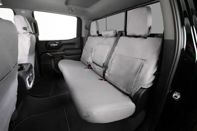 Covercraft Grey Polycotton Seat Covers – Custom Fit For 2023–2024 Chevrolet Traverse Second Row 1