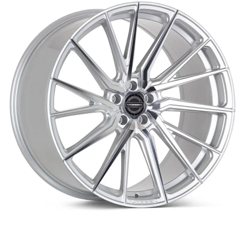 Vossen Hf-4T Forged Alloy Wheel – 20X9", 5X114.3 Bolt Pattern, Et32 Offset, Flat Face, 73.1Mm Hub Bore – Silver Polished (Left-Side Specific) 1