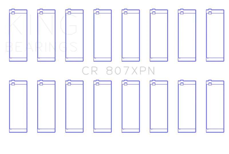 King Performance Rod Bearing Set For Chevrolet Ls1, Ls6, And Ls3 Engines (Standard Size) 1