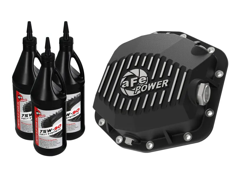 Afe Pro Series Dana M220 Front Differential Cover With Oil Fill For 2018–2024 Jeep Wrangler Jl – Black 1