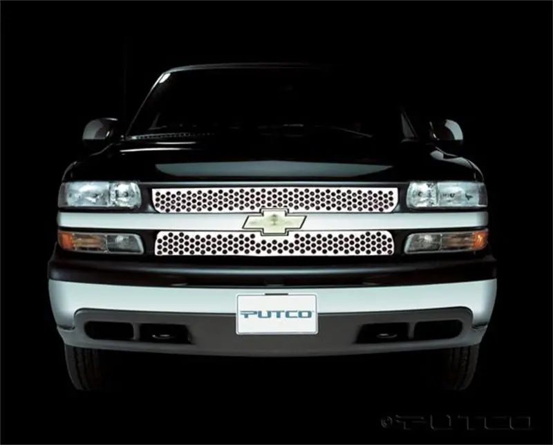 Putco Stainless Steel Grille Insert – Laser-Cut, Punch-Style Design For 1999–2000 Chevrolet Silverado Ld 1