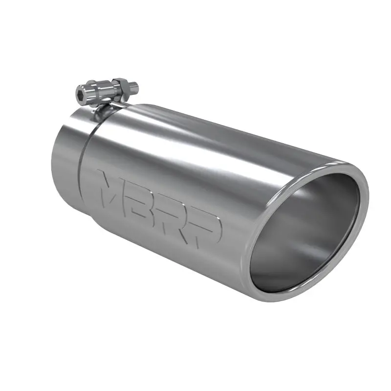 Mbrp Universal Exhaust Tip – 4" Outer Diameter, Angled Rolled End, 3" Inlet, 10" Length 1