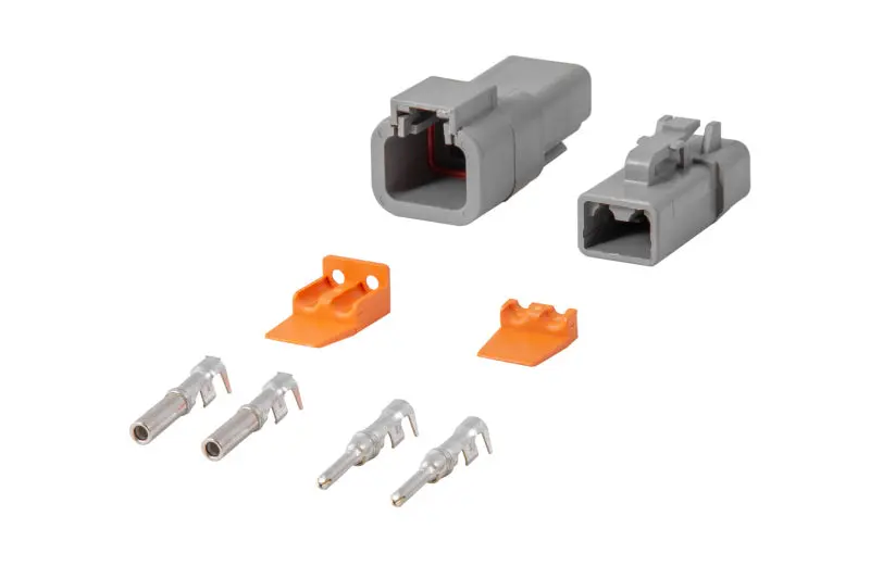 Diode Dynamics Deutsch 2-Pin Connector Kit – Heavy-Duty 12–14 Awg Wiring Solution 1