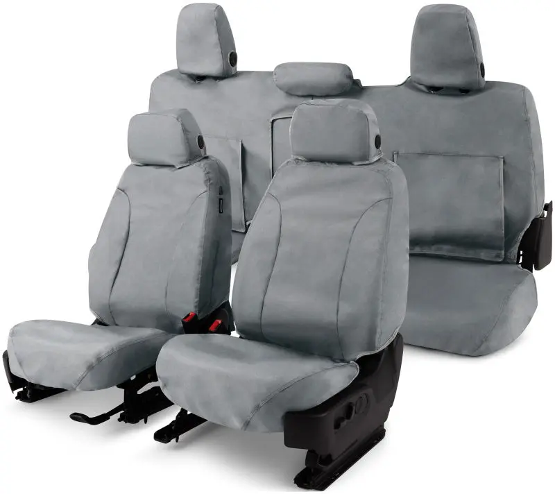 Covercraft Waterproof Polyester Seat Covers For 2022–2023 Nissan Frontier – Custom-Fit Second Row, Grey 1