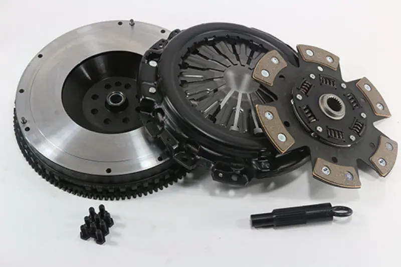 Comp Clutch Stage 4 Ceramic Clutch Kit For 2010–2013 Hyundai Genesis 3.8L V6 – 6-Pad Design (Flywheel Included, Tob Not Included) 1