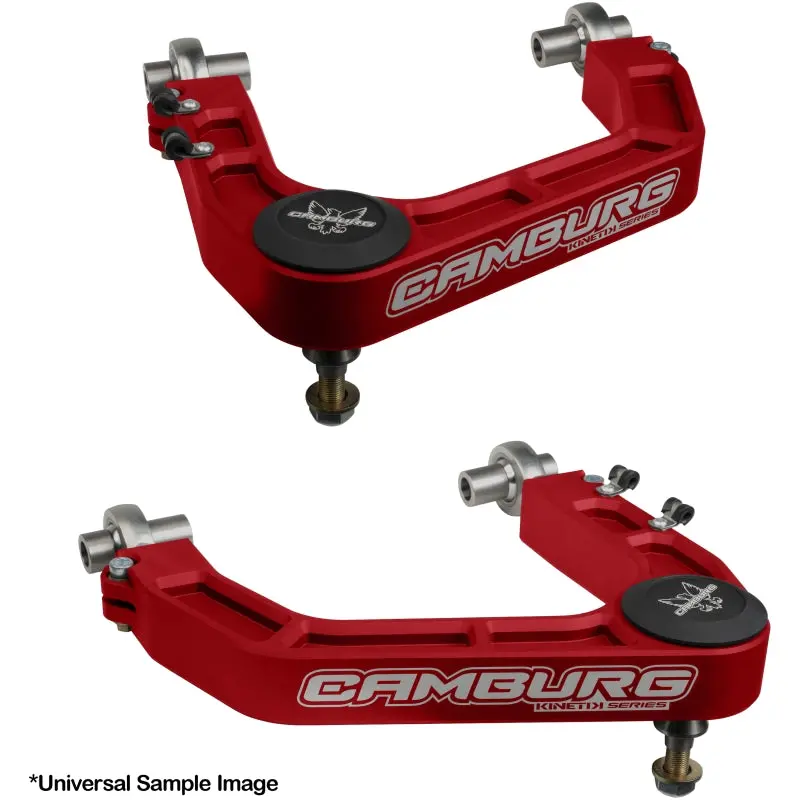 Camburg Kinetik V2 Uniball Upper Control Arms – Billet Aluminum, Red Finish For 2004–2020 Ford F-150 2Wd/4Wd 1