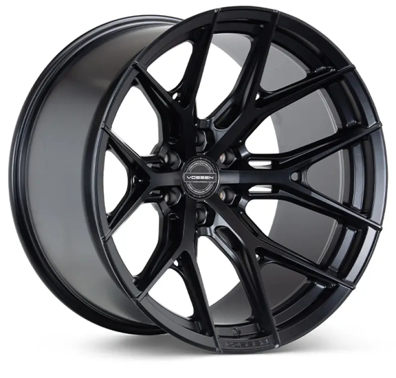 Vossen Hf6-4 Satin Black Alloy Wheel – 17X9 Inch, 6X139.7 Bolt Pattern, Zero Offset, Deep Dish Profile 1