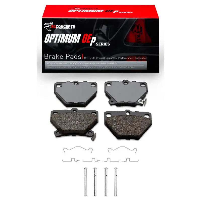 R1 Rear Brake Pad & Hardware Kit For 2000–2008 Pontiac Vibe – Oe-Optimized Performance 1