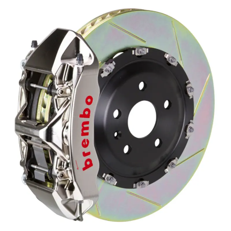 Brembo Gtr Front Big Brake Kit For 2020+ Porsche 992 Carrera S/C4S – 6-Piston Billet Calipers With 380X34Mm Slotted Two-Piece Rotors (Nickel-Plated, Excludes Pscb/Pccb) 1