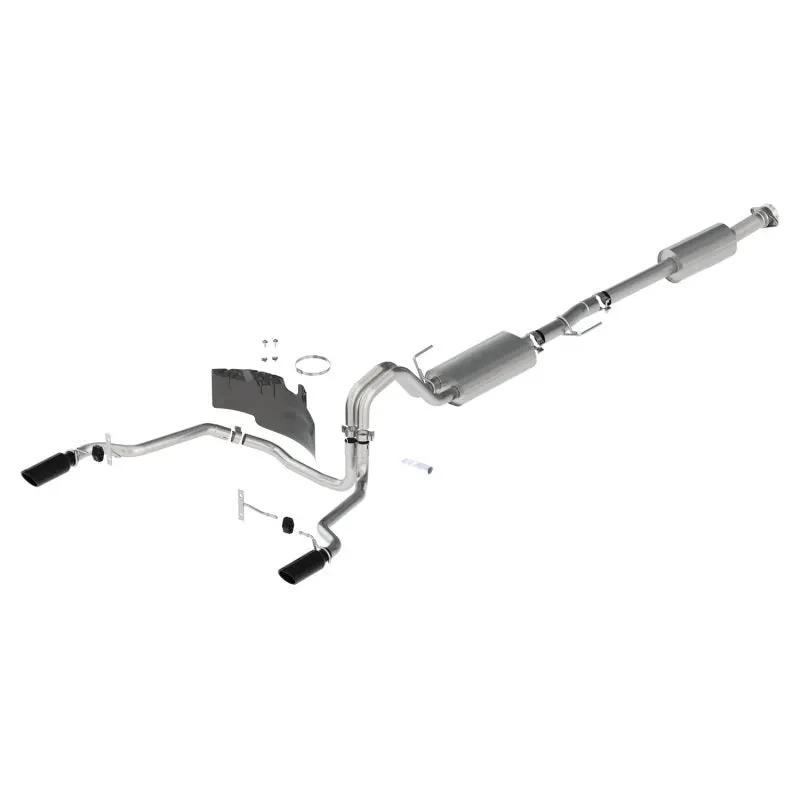Ford Racing Touring Rear-Exit Exhaust System – Black-Tipped, For 2021–2024 F-150 1