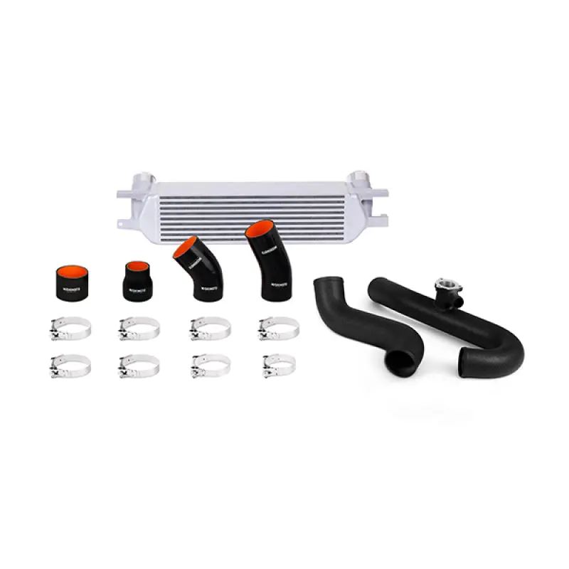 Mishimoto Ecoboost Intercooler Kit For 2015 Ford Mustang – Silver Core With Wrinkle-Black Piping 1