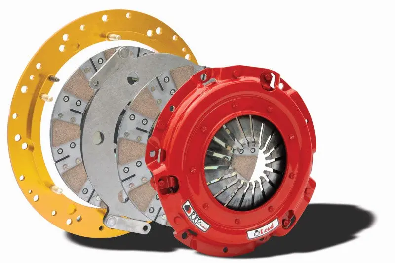 Mcleod Rxt Twin-Disc Clutch Kit For Ls Engines – 6-Bolt, 9 11/16" X 1 1/8" X 10" Brz Facing With Aluminum Flywheel 1