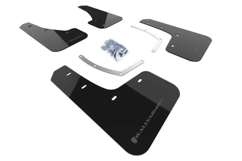 Rally Armor Ur Mud Flaps — Black With Grey Logo For 2018–2022 Subaru Ascent 1