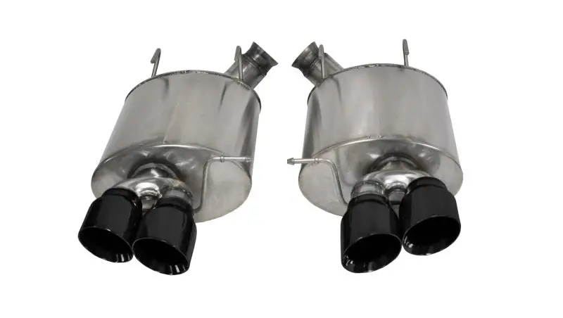 Corsa Black Sport Axle-Back Exhaust For 2013 Ford Mustang Shelby Gt500 5.8L V8 1