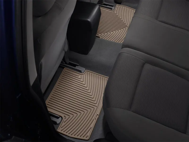 Weathertech Rear Rubber Floor Mats – Tan, Fits 2009–2023 Toyota Venza 1