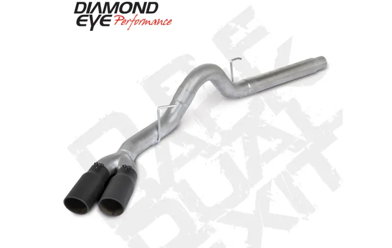 Diamond Eye 4-Inch Aluminum Dpf-Back Exhaust System For 2018–2019 Ford F-150 3.0L Power Stroke – Dual Sport Configuration With Tips (Model 4512Bra-Debk) 1