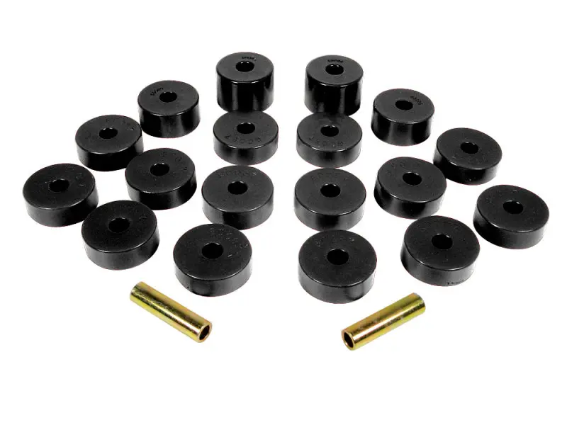 Prothane Black Body Mount Kit For 1974–1975 Jeep Cj5 1