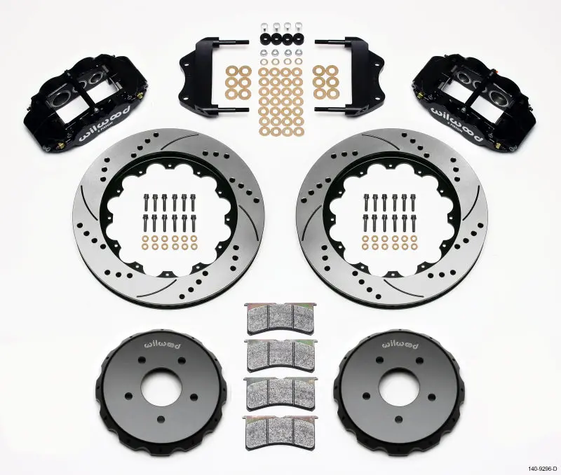 Wilwood Narrow Superlite 6R Front Hat Kit – 14" Drilled, Fits 2004–2006 Pontiac Gto 1