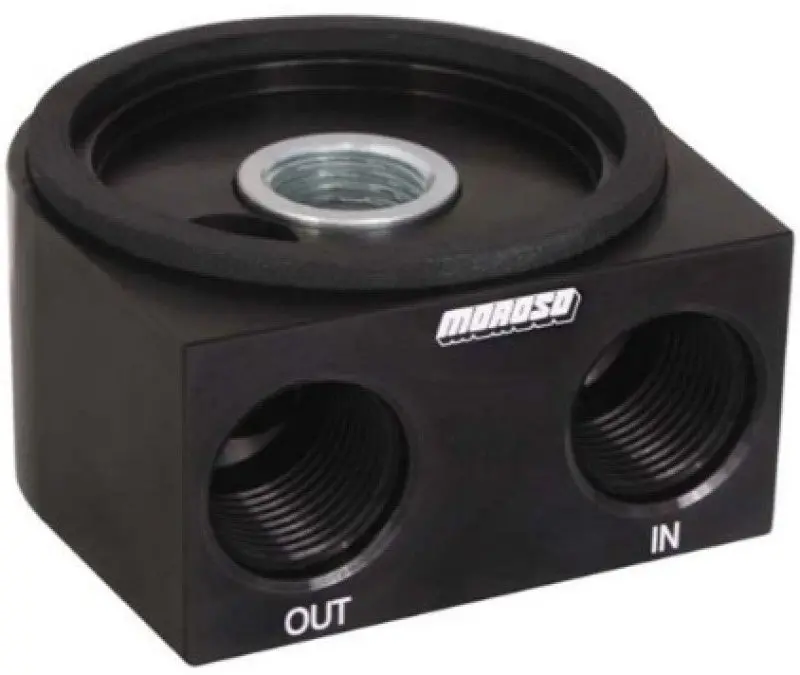 Moroso Universal Oil Filter Adapter - Sandwich - Oil Cooler - 22Mm-1.5In Thread & 2-5/8In O-Ring 1
