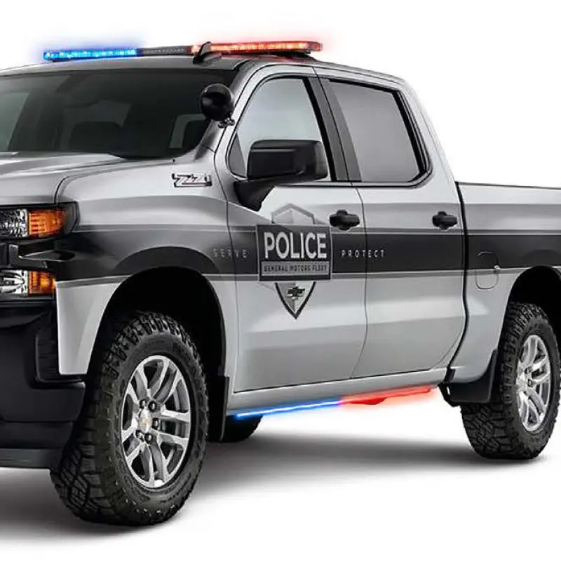 Putco Blade Rocker Panel Sideliners – Blue & White Accent Trim For 2015–2023 Ford F-150 1