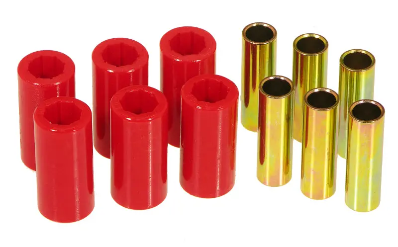 Prothane Spring & Shackle Bushing Kit – Red Polyurethane For 1970–1983 Jeep Cj5/Cj6 1