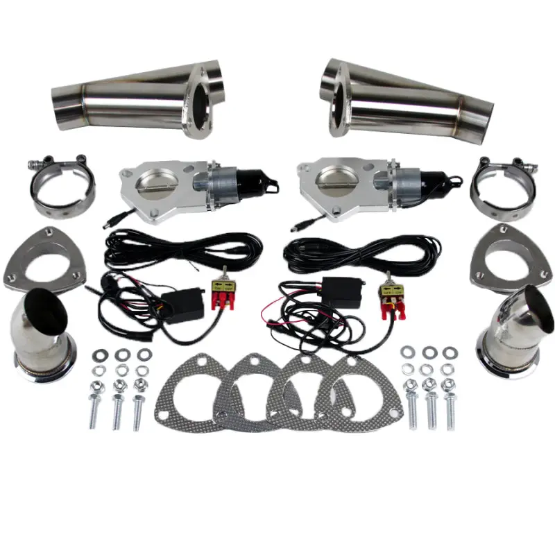 Granatelli Stainless Steel Dual Exhaust Cutout – 3.0" Diameter, Electronic Operation 1