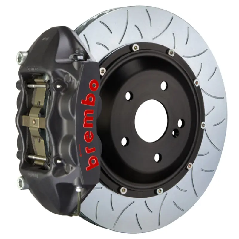 Brembo Rear Gts Big Brake Kit For 2003–2008 Mercedes-Benz Sl55 Amg (Excluding Black Series) – 380X28Mm Slotted Two-Piece Rotors, 4-Piston Calipers 1