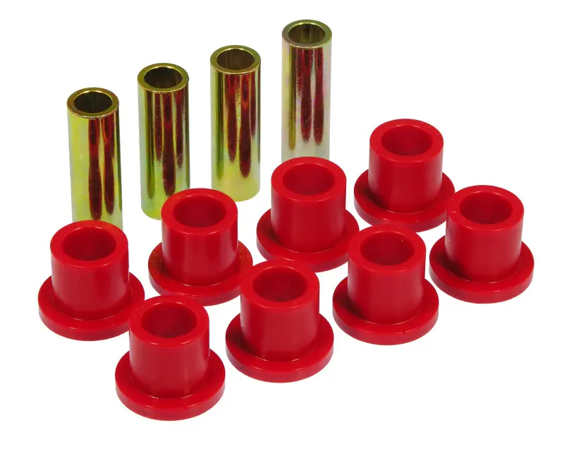 Prothane Rear Leaf Spring And Shackle Bushing Kit – Red Polyurethane For 1973–1979 Ford F250 Crew Cab And F350 1