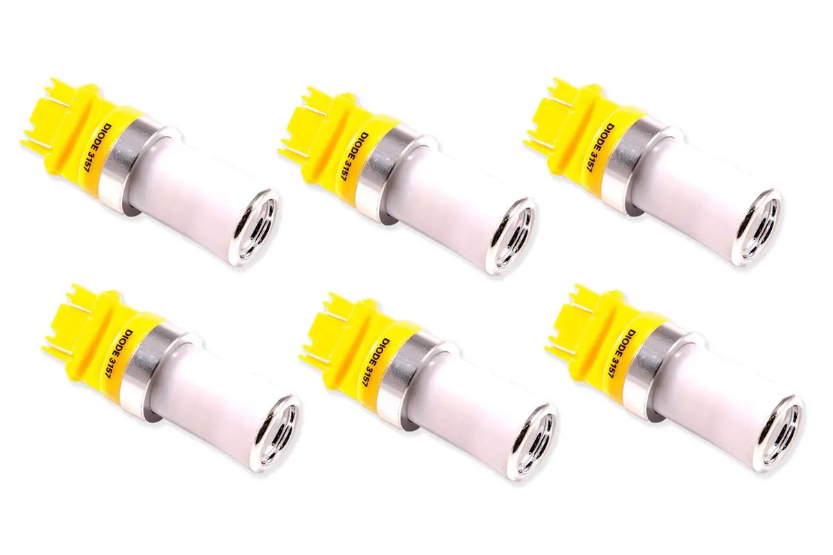 Diode Dynamics Hp48 Amber Led Bulbs – 3157 Base, Six-Piece Pack 1