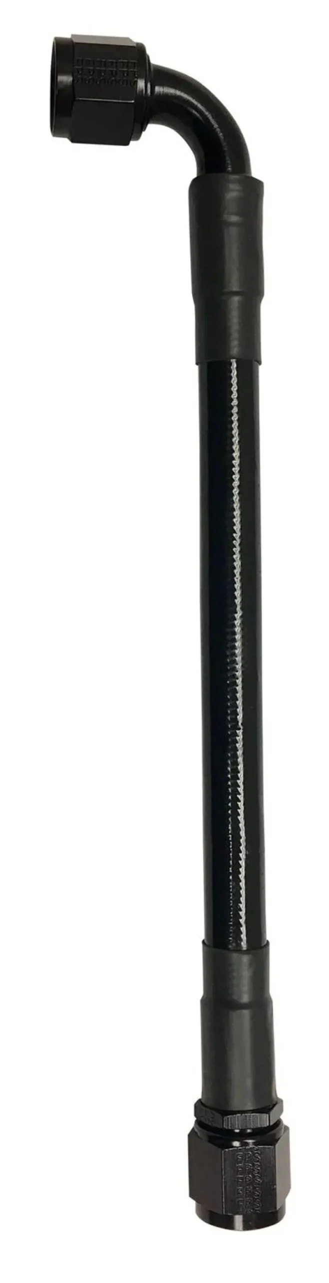 Fragola -8An Extended Black Ptfe Hose Assembly – Straight-To-90° Fitting, 42-Inch Length 1