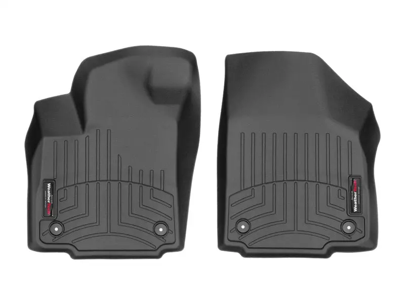 Weathertech Front Floorliner – Black, Custom Fit For 2016+ Maserati Quattroporte (Single-Grommet Design) 1
