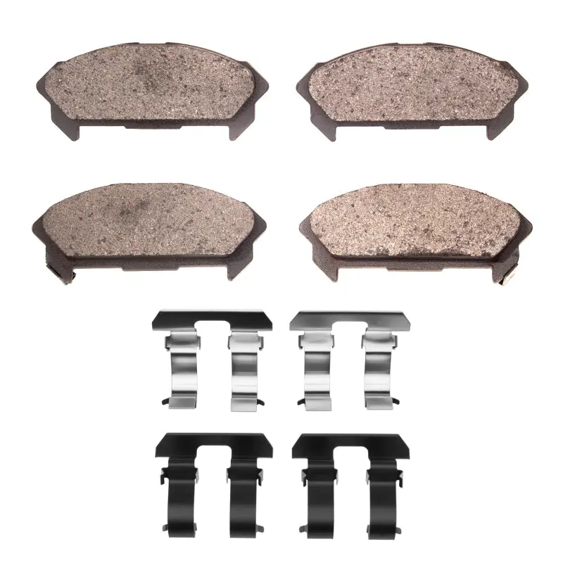 R1 Semi-Metallic Rear Brake Pad & Hardware Kit For 1991–1993 Isuzu Stylus 1